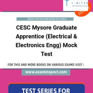 CESC Mysore Graduate Apprentice (Electrical & Electronics Engg) Mock Test