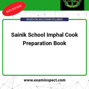Sainik School Imphal Cook Preparation Book