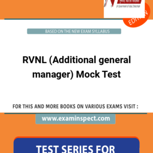 RVNL (Additional general manager) Mock Test
