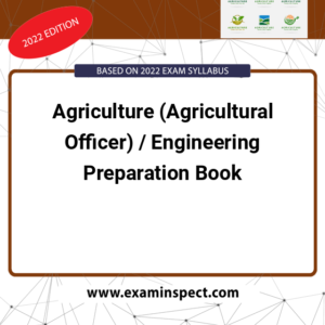 Agriculture (Agricultural Officer) / Engineering Preparation Book