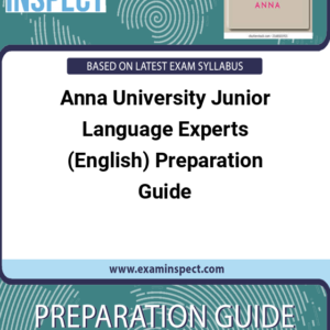 Anna University Junior Language Experts (English) Preparation Guide
