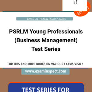 PSRLM Young Professionals (Business Management) Test Series