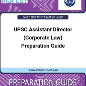 UPSC Assistant Director (Corporate Law) Preparation Guide