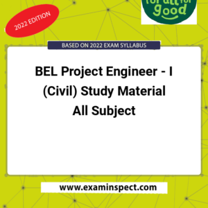 BEL Project Engineer - I (Civil) Study Material All Subject