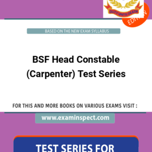 BSF Head Constable (Carpenter) Test Series