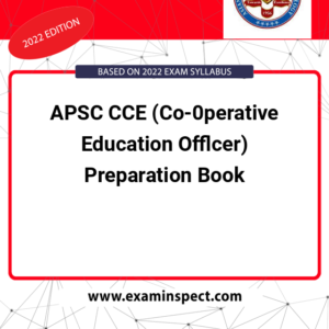 APSC CCE (Co-0perative Education Offlcer) Preparation Book