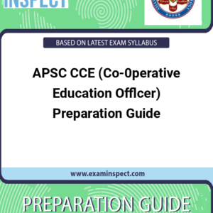 APSC CCE (Co-0perative Education Offlcer) Preparation Guide