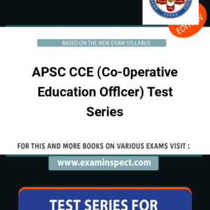 APSC CCE (Co-0perative Education Offlcer) Test Series