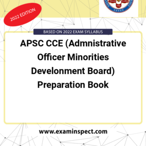 APSC CCE (Admnistrative Officer Minorities Develonment Board) Preparation Book