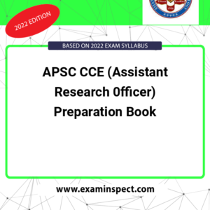 APSC CCE (Assistant Research 0fficer) Preparation Book