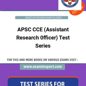 APSC CCE (Assistant Research 0fficer) Test Series