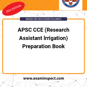 APSC CCE (Research Assistant lrrigation) Preparation Book