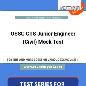 OSSC CTS Junior Engineer (Civil) Mock Test