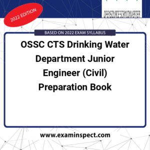 OSSC CTS Drinking Water Department Junior Engineer (Civil) Preparation Book