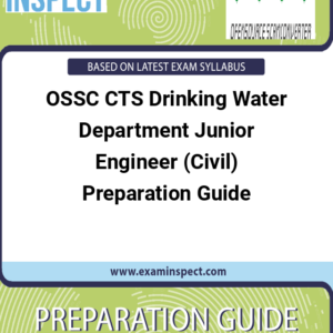 OSSC CTS Drinking Water Department Junior Engineer (Civil) Preparation Guide