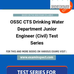 OSSC CTS Drinking Water Department Junior Engineer (Civil) Test Series