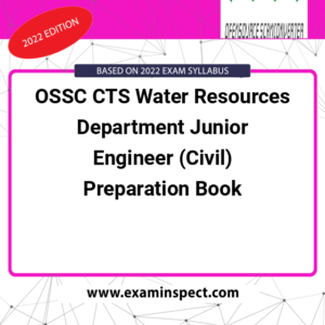 OSSC CTS Water Resources Department Junior Engineer (Civil) Preparation Book