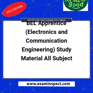 BEL Apprentice (Electronics and Communication Engineering) Study Material All Subject