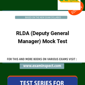 RLDA (Deputy General Manager) Mock Test