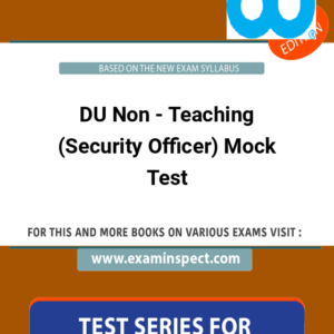 DU Non - Teaching (Security Officer) Mock Test