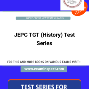 JEPC TGT (History) Test Series