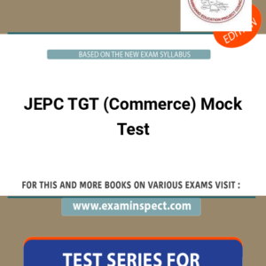 JEPC TGT (Commerce) Mock Test