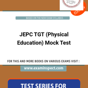 JEPC TGT (Physical Education) Mock Test