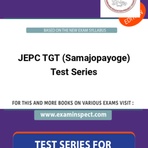 JEPC TGT (Samajopayoge) Test Series