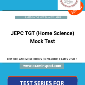 JEPC TGT (Home Science) Mock Test