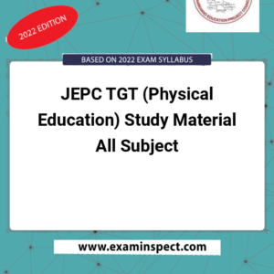 JEPC TGT (Physical Education) Study Material All Subject