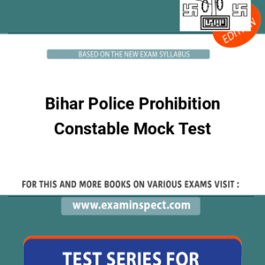 Bihar Police Prohibition Constable Mock Test