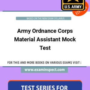 Army Ordnance Corps Material Assistant Mock Test