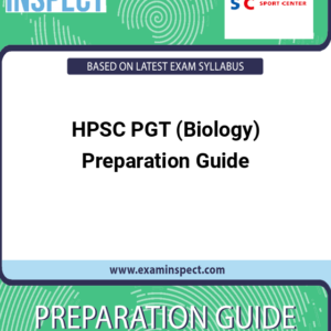 HPSC PGT (Biology) Preparation Guide