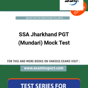 SSA Jharkhand PGT (Mundari) Mock Test
