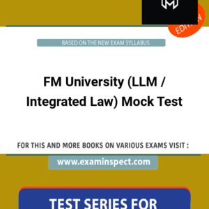 FM University (LLM / Integrated Law) Mock Test
