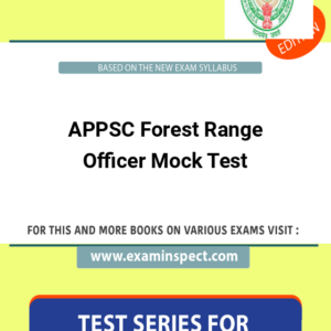 APPSC Forest Range Officer Mock Test