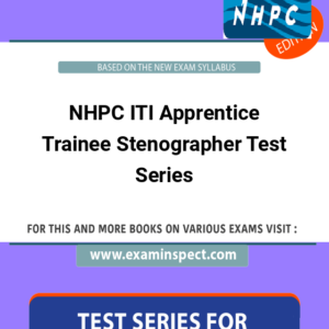 NHPC ITI Apprentice Trainee Stenographer Test Series