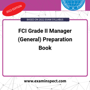 FCI Grade II Manager (General) Preparation Book