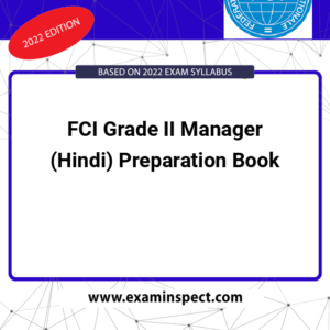 FCI Grade II Manager (Hindi) Preparation Book
