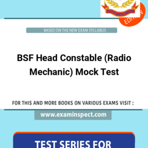 BSF Head Constable (Radio Mechanic) Mock Test