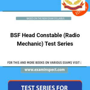 BSF Head Constable (Radio Mechanic) Test Series