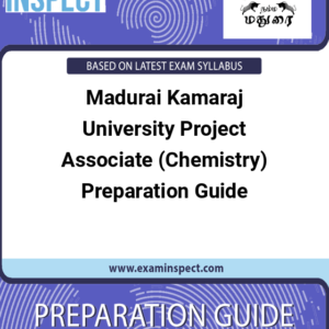 Madurai Kamaraj University Project Associate (Chemistry) Preparation Guide