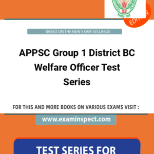 APPSC Group 1 District BC Welfare Officer Test Series