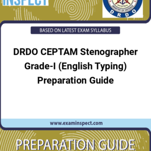 DRDO CEPTAM Stenographer Grade-I (English Typing) Preparation Guide