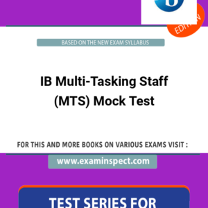 IB Multi-Tasking Staff (MTS) Mock Test