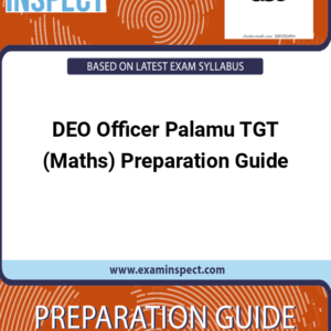 DEO Officer Palamu TGT (Maths) Preparation Guide