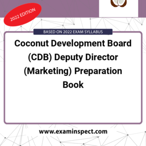 Coconut Development Board (CDB) Deputy Director (Marketing) Preparation Book