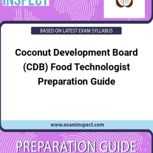 Coconut Development Board (CDB) Food Technologist Preparation Guide