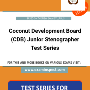 Coconut Development Board (CDB) Junior Stenographer Test Series