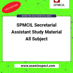 SPMCIL Secretarial Assistant Study Material All Subject